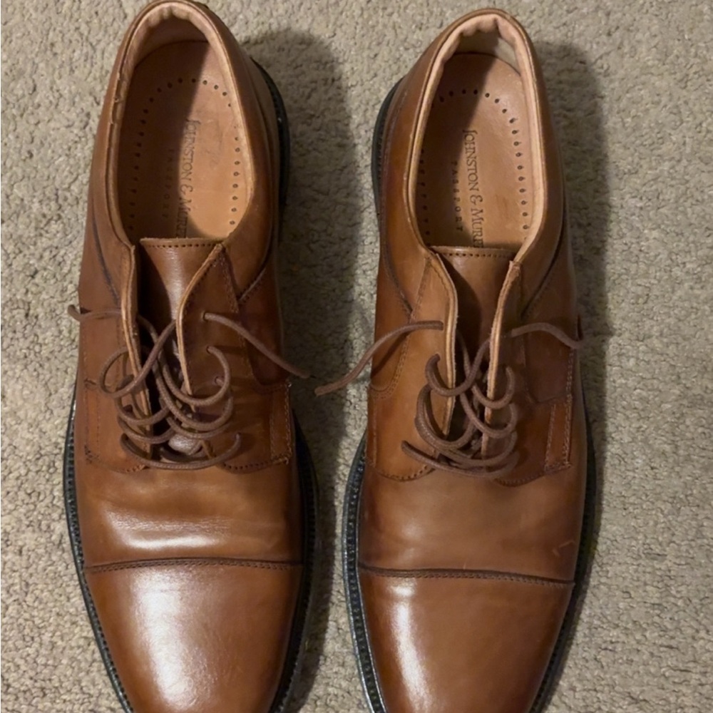 Johnston & Murphy Men's Tan Leather Shoes